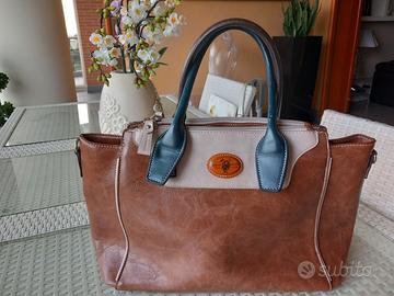 POLO CLUB BORSA DONNA SHOPPING GRANDE COME NUOVA