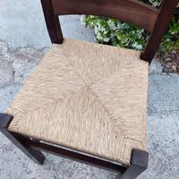 Sedia in legno e seduta con paglia Bar, Pizzerie
