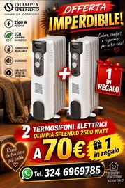 2 Termosifoni elettrico  olimpia splendid  