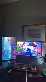 Monitor FPS 24” 360Hz  + 24” 144Hz + Supporto