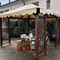 Gazebo legno massello 3x3 con copertura