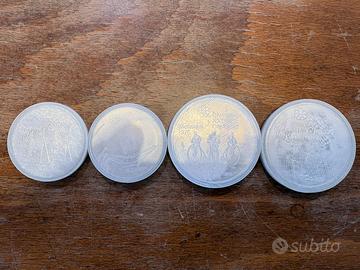 Set di 4 Monete argento Olimpiadi Montreal 1976