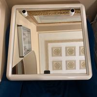 SPECCHIO BAGNO IN PLASTICA ANNI 80 NOS