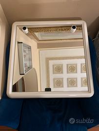 SPECCHIO BAGNO IN PLASTICA ANNI 80 NOS