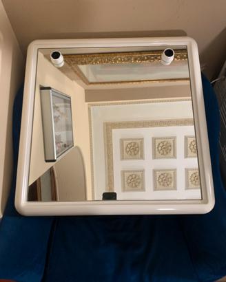 SPECCHIO BAGNO IN PLASTICA ANNI 80 NOS