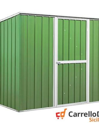 Casetta box giardino Acciaio 260x185 verde chiaro