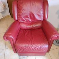 poltrona relax pelle