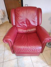 poltrona relax pelle