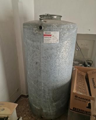 deposito zincato 1000 litri verticale