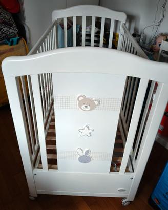 Lettino in Legno Bunny&Co Foppapedretti+Materasso