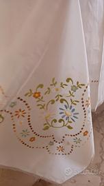  grande tovaglia ricamata vintage 