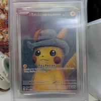 carta Pokemon Pikachu with Gray felt hat Van Gogh