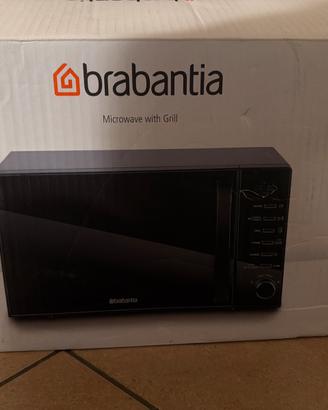 Microonde nero con scatola