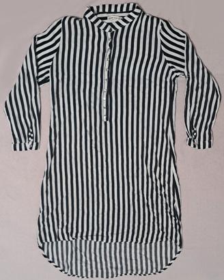 camicia lunga a strisce