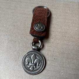Vintage Fleur de Lis porta chiavi