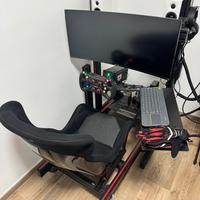 Postazione TrakRacer, stand monitor e sedile