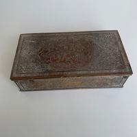 Coppia di scatole porta gioielli o altro in rame