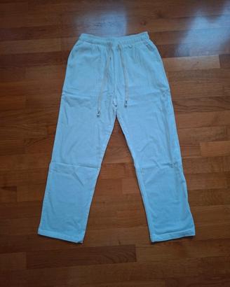 pantaloni bianchi leggeri uomo