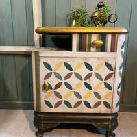 Comodino Vintage restaurato-Pezzo Unico