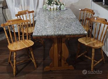 Tavolo rettangolare con 6 sedie