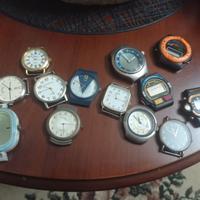 Lotto 14 orologi da polso vintage solo quadranti 