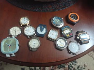 Lotto 14 orologi da polso vintage solo quadranti 