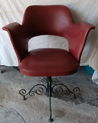 Poltroncina Girevole Vintage Anni 60 