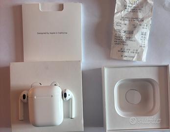 Apple AirPods 2 Gen con Custodia di Ricarica+Cover