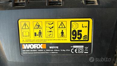 Rasaerba elettrico orig. Worx unico proprietario 
