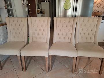  4 sedie imbottite