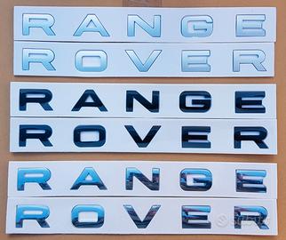 Scritte RANGE ROVER per Evoque, Sport, Vogue, L322