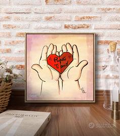 Stampa quadrata 20x20/30x30, Festa del Papà