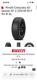Pirelli cinturato 225 45 r17 4 STAGIONE