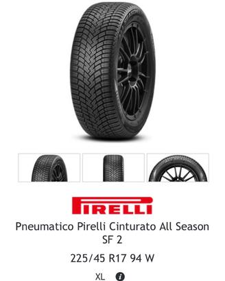 Pirelli cinturato 225 45 r17 4 STAGIONE