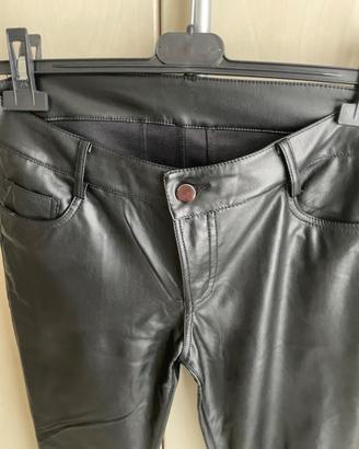 Pantaloni donna in similpelle