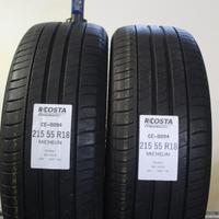2 PNEUMATICI USATI 215 55 R18 99V MICHELIN