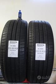 2 PNEUMATICI USATI 215 55 R18 99V MICHELIN
