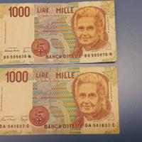 REP. ITALIANA BANCONOTE LIRE 1000 MONTESSORI