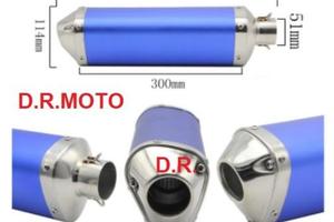 scarico UNIVERSALE SCOOTER triangolare blu 39 cm