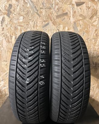 2 GOMME 195 55 16 RIKEN 4 STAGIONI