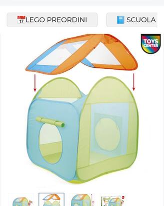 Casetta bambini con palline colorate