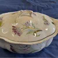 zuppiera florio liberty palermo in ceramica bianca