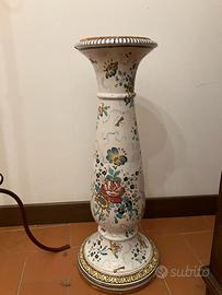 Colonna portavaso ceramica Deruta
