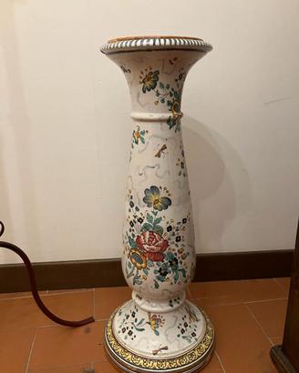 Colonna portavaso ceramica Deruta
