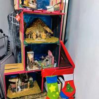 casetta di babbo natale in legno 