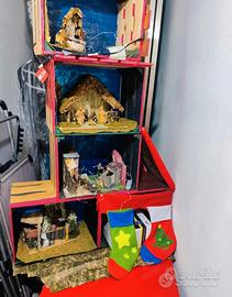 casetta di babbo natale in legno 