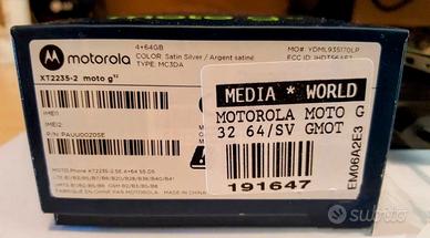 Motorola g32 4/64 6,5" silver garanzia e scontrino