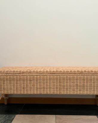 Panca con contenitore rattan IKEA