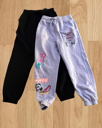 2 Pantaloni tuta felpati H&M e Primark Stitch 146