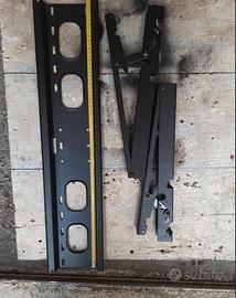 Staffa a muro porta TV nera 74 cm x 16.5 cm